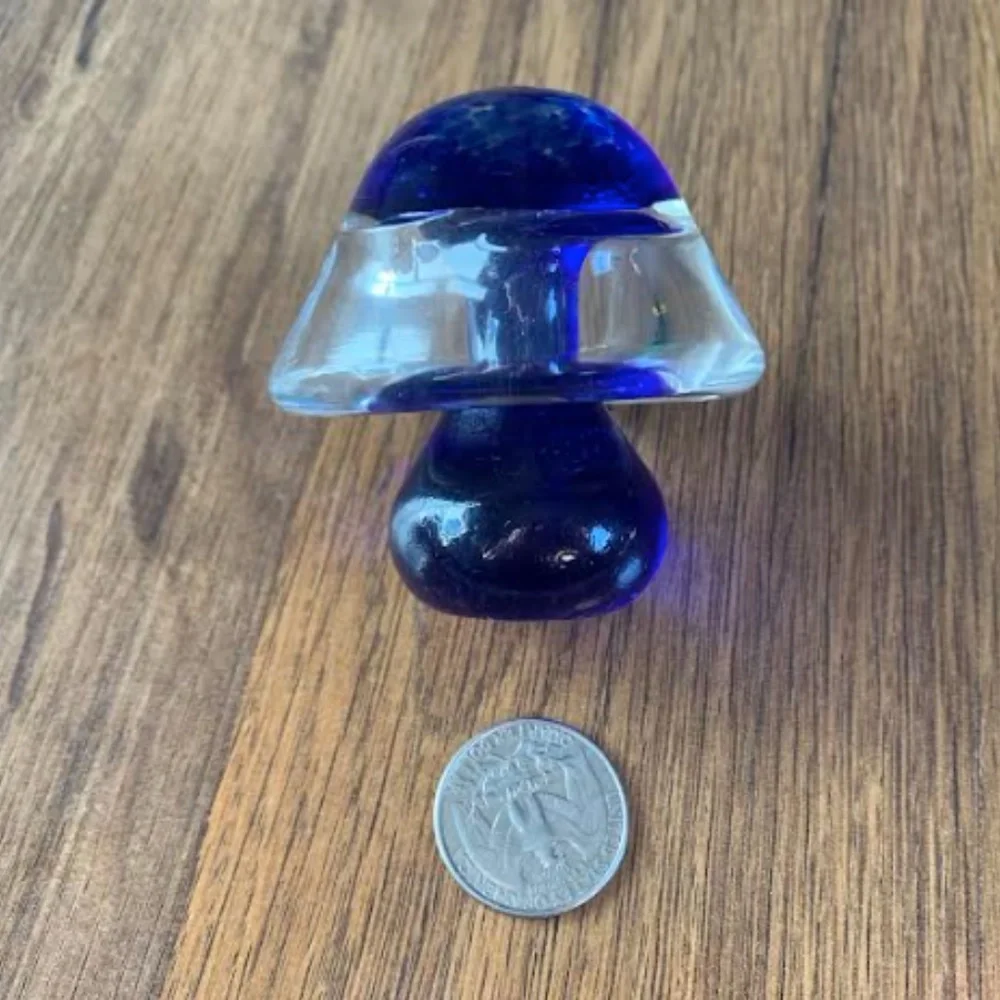 Mini Glass Mushroom